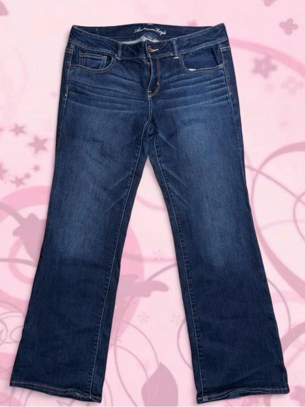 American Eagle low rise boot cut jeans